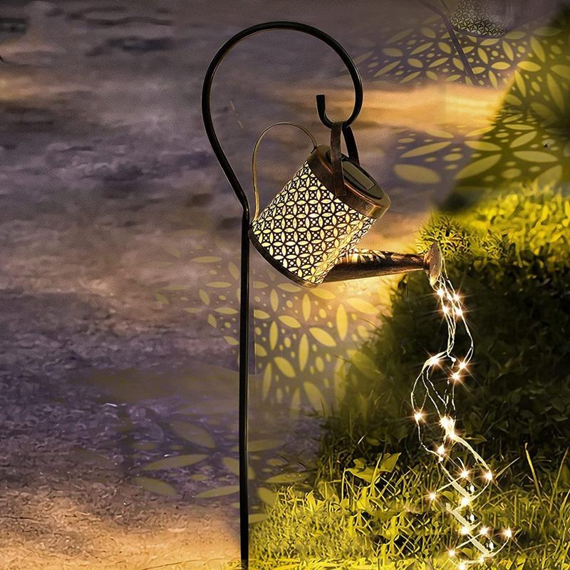 LED Solar Watering Can Light